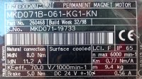 Indramat Permanent Magnet Motor MKD071B-061-KG1-KN