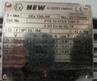 HEW EX flange motor DEx100L/4K 2,2 KW