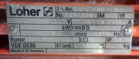 Loher EEX flange motor ENCV-100LD-04C 2,5 KW