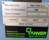 Pactur LADY PACK 45/SL2 film sealing machine