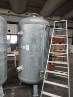 Machines and vessels construction compressed air tank 2000 ltr/11 bar