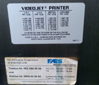 VideoJet Excel Serie 2000 Tinten-Jet-Coder-Drucker mit Fahrgestell