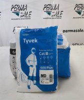 Tyvek&reg; 600 Plus disposable coverall, model CHA5 Size MD