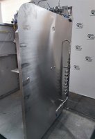 Stainless steel safety station for oxygen cylinders