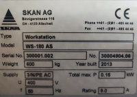 Skan fume cupboard workstation WS180/AS