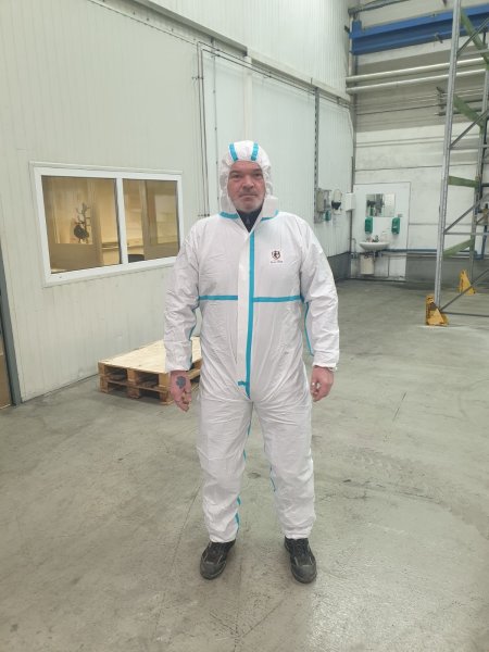 Guardwe coverall with hood Cat. III CE0624