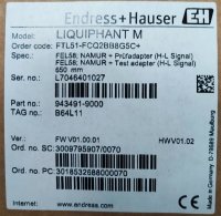 Endress + Hauser F&uuml;llstandmessung LIQUIPHANT M...