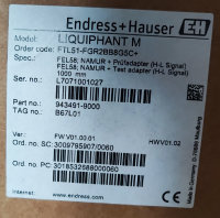 Endress + Hauser level measurement LIQUIPHANT M FTL51-FGR2BB8G5C+ NEW 1000mm