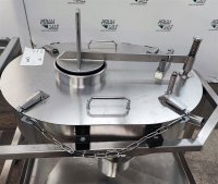 Stainless steel cleaning trolley