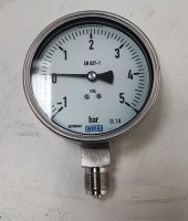 Wika pressure gauge -1 to 5 bar DN 25 PN40 EN 837-3