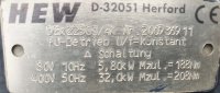 HEW Fu&szlig;motor 37 KW D EX 225GS/4K